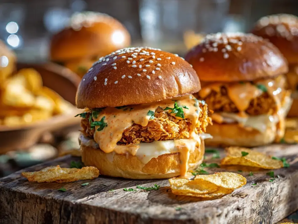 Bang Bang Chicken Sliders - featured image
