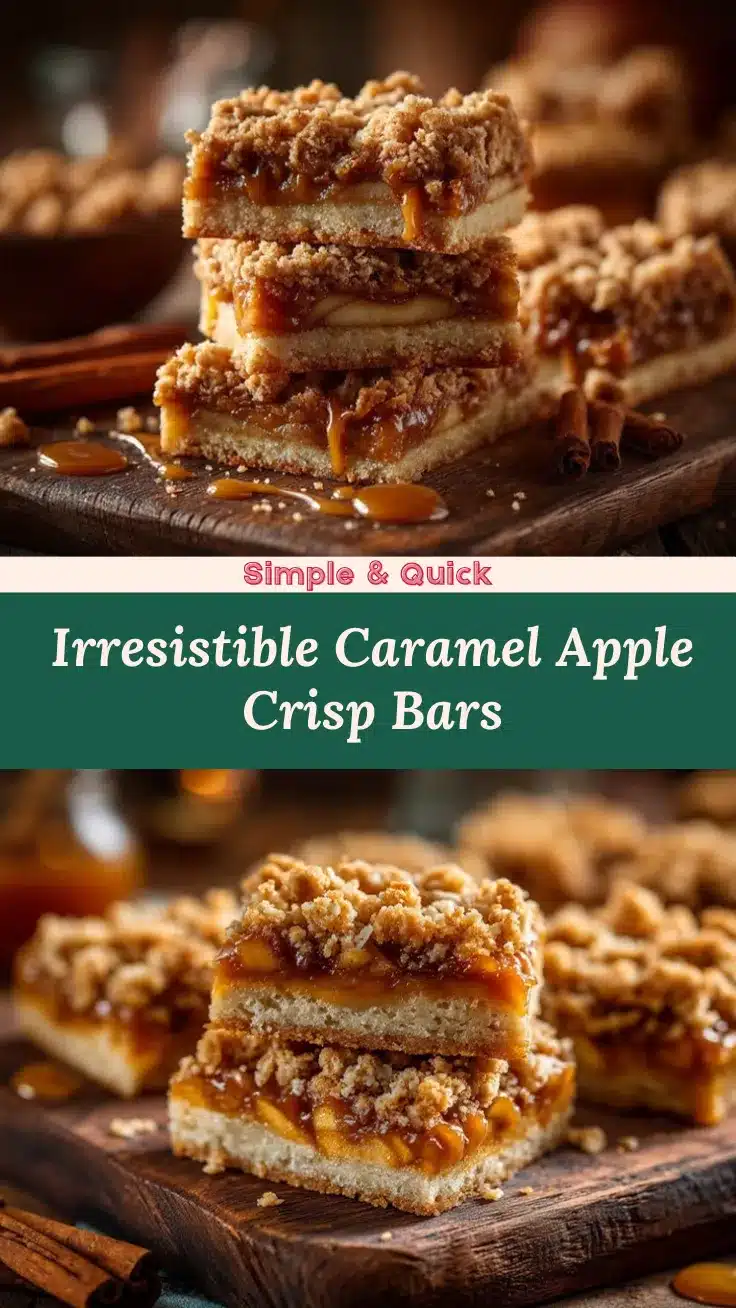 Caramel Apple Crisp Bars recipe