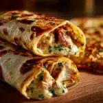 Cheesy Garlic Chicken Wraps - featured image