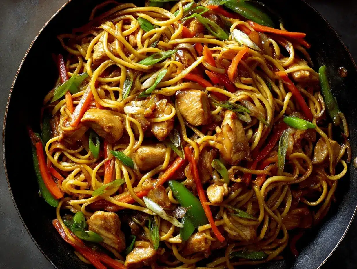 Chicken Lo Mein preparation steps