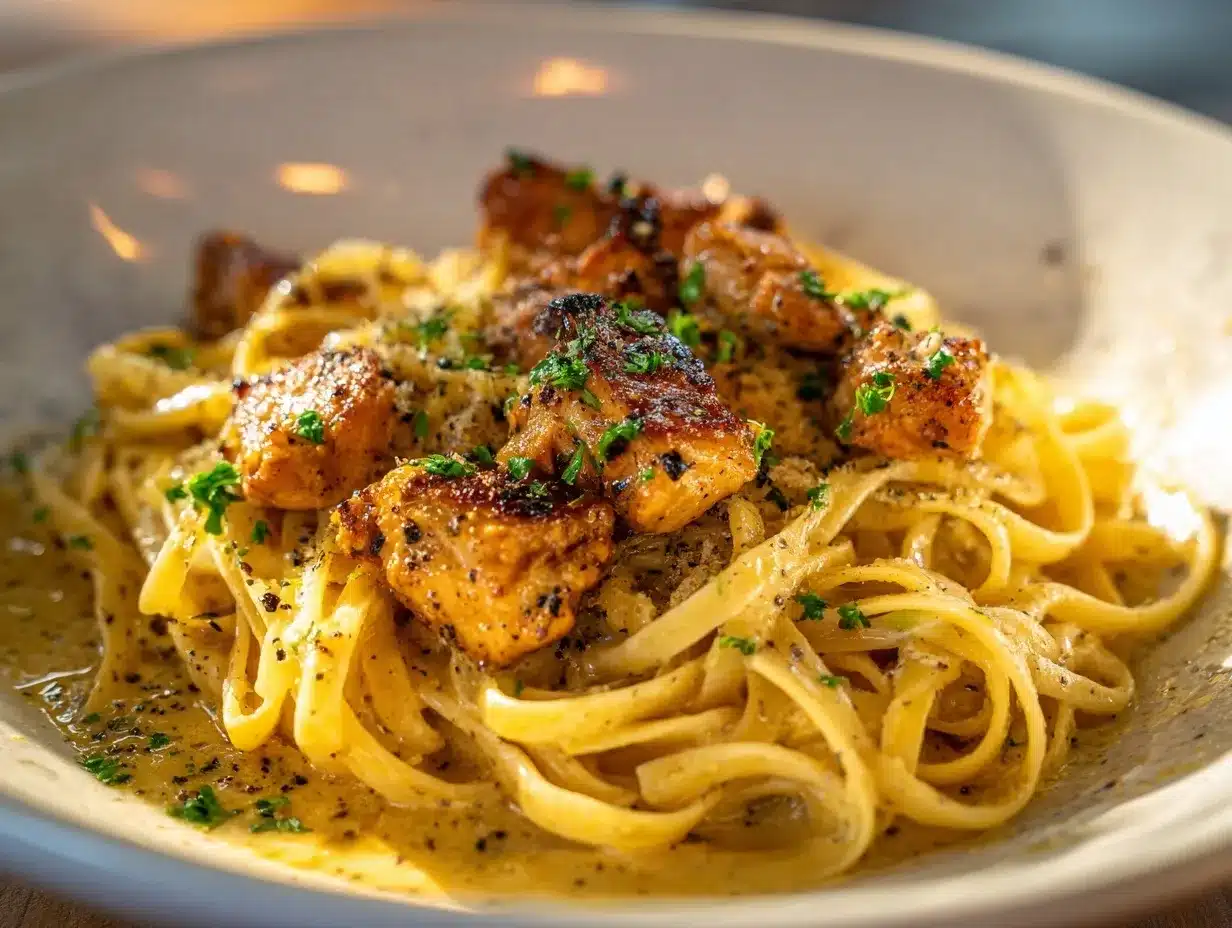 Cowboy Butter Chicken Linguine preparation steps