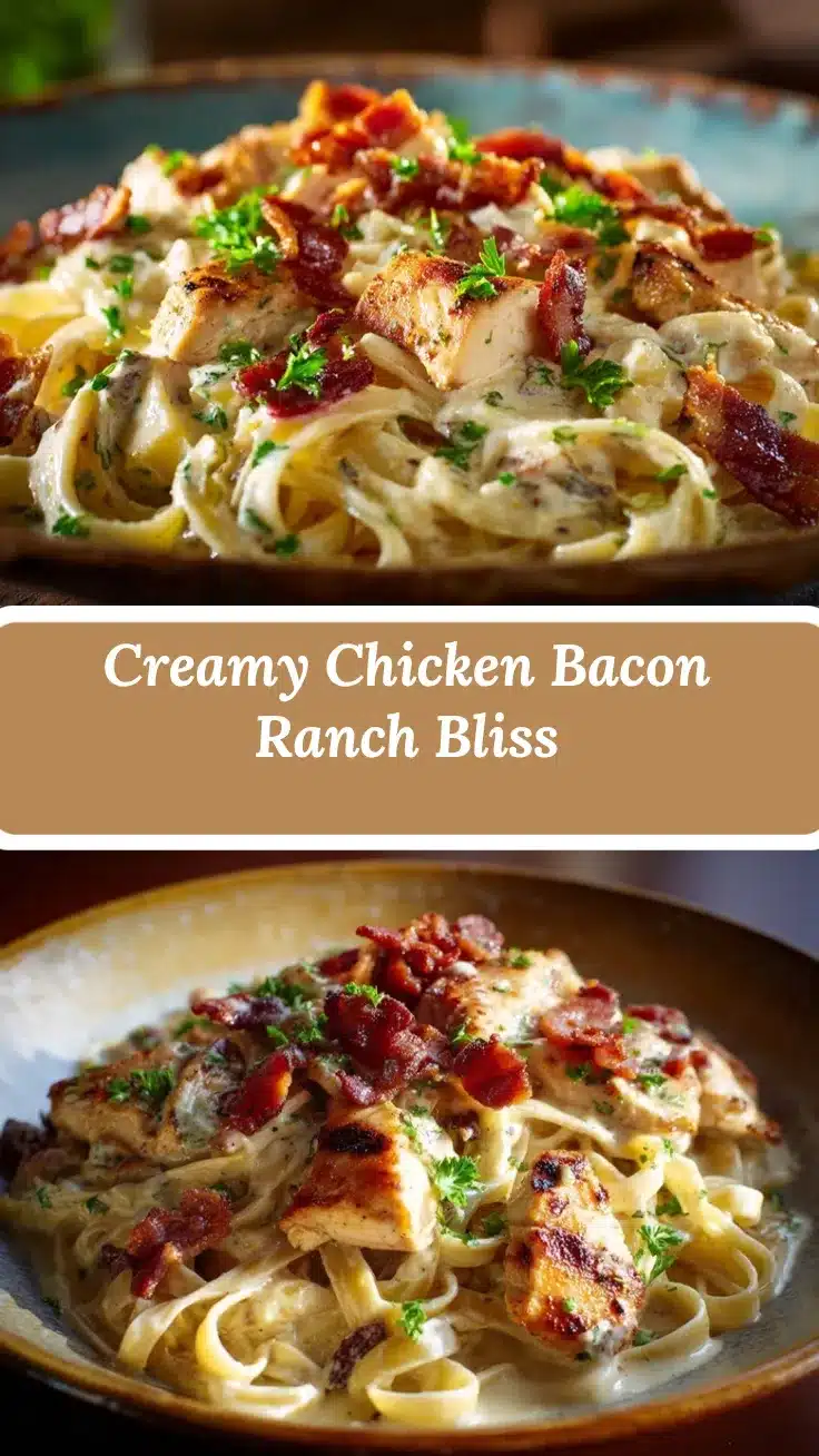 creamy chicken bacon ranch pasta recipe