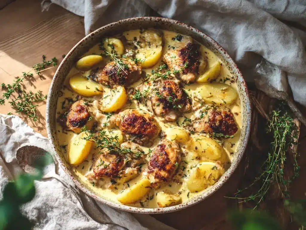 Creamy French Chicken Casserole - featured image