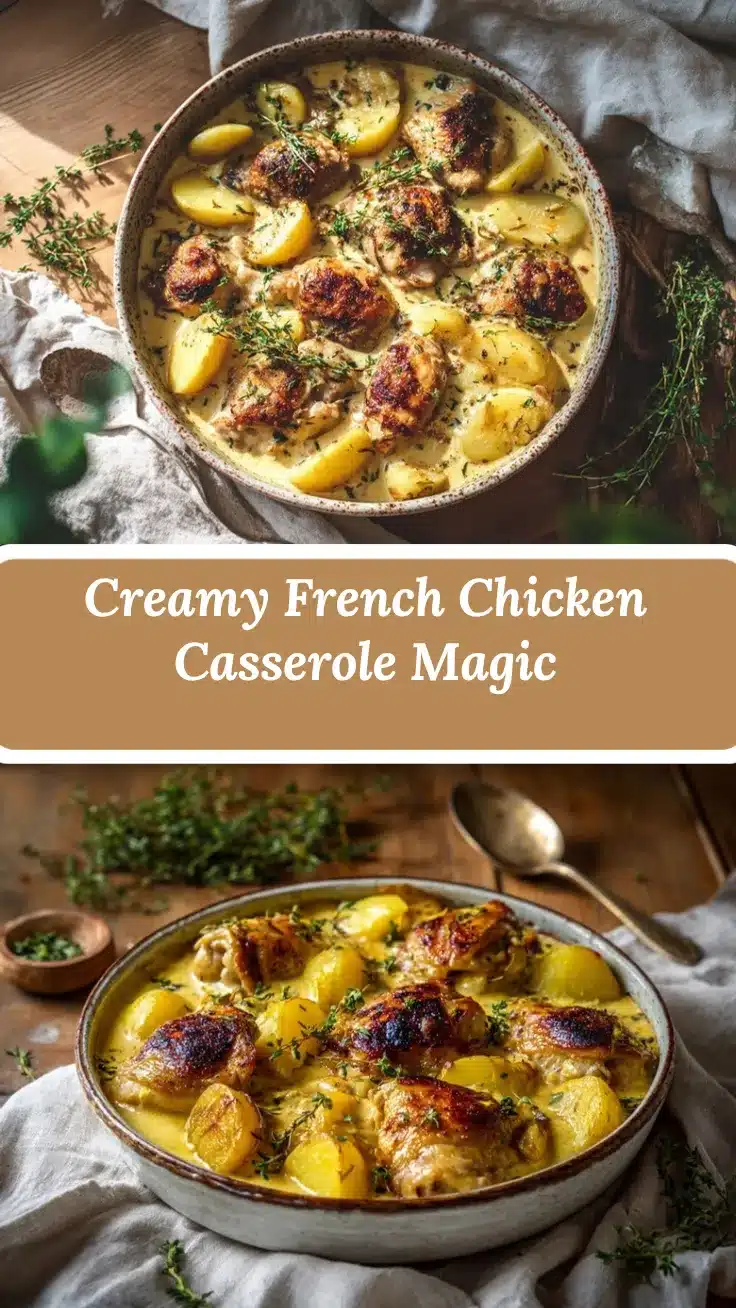 Creamy French Chicken Casserole recipe