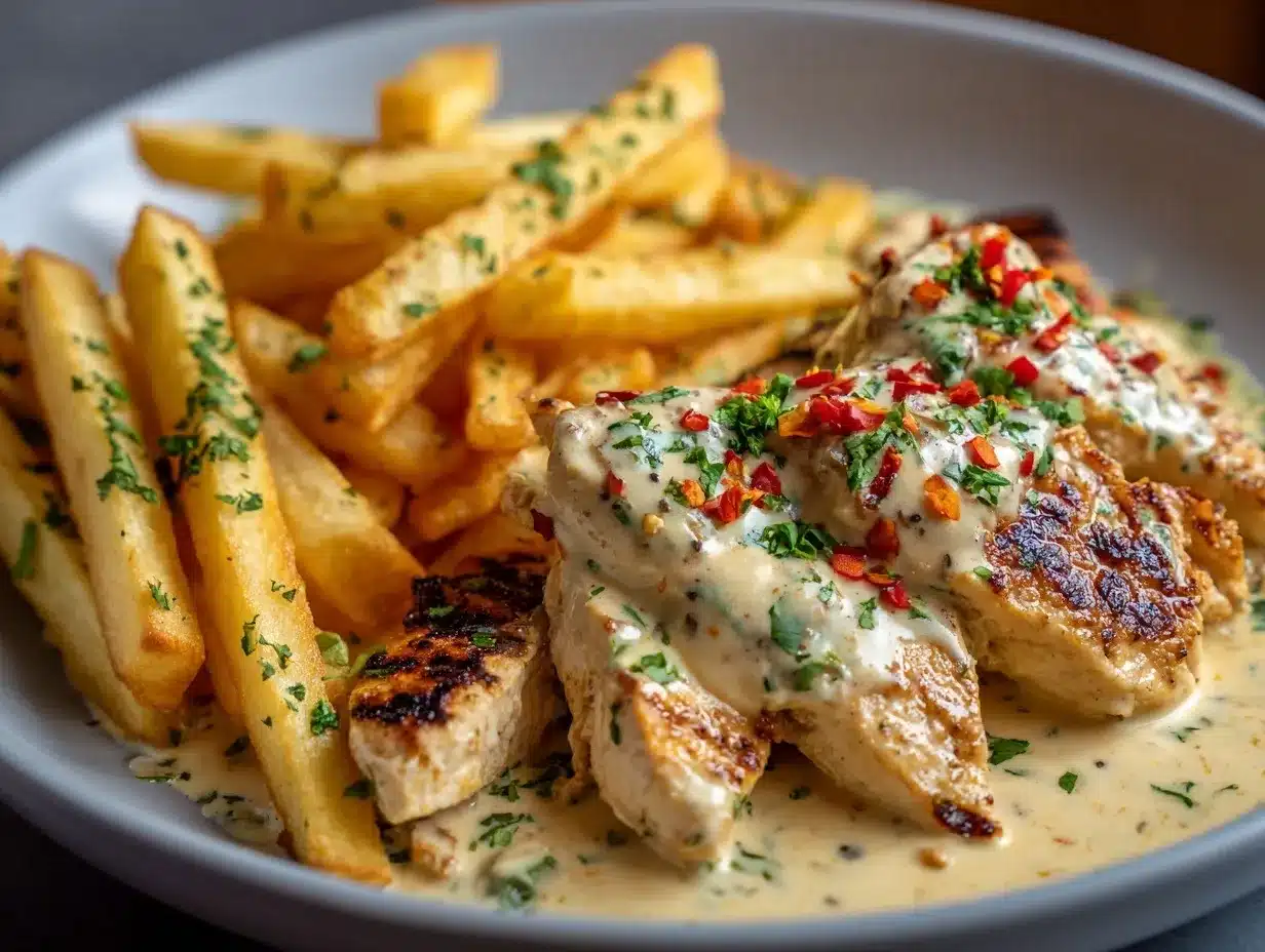Creamy Garlic Parmesan Chicken preparation steps