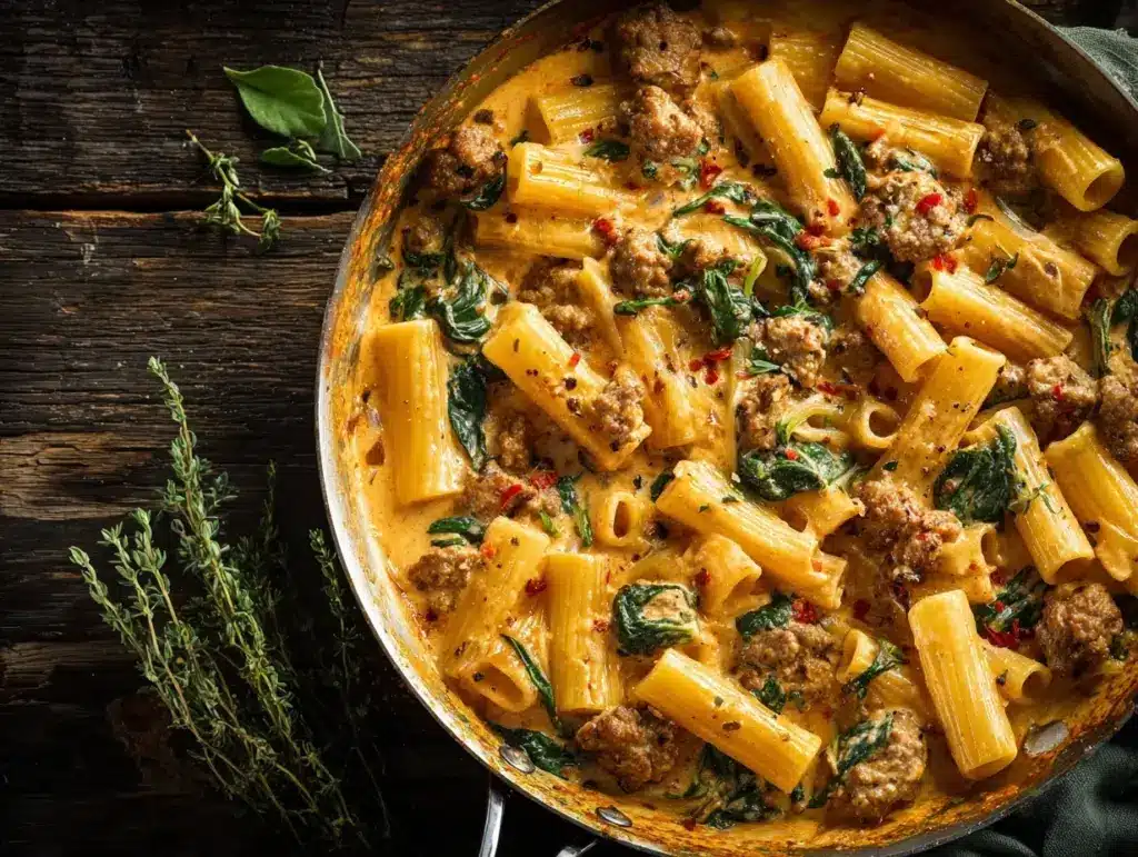 Creamy Sausage Rigatoni - featured image