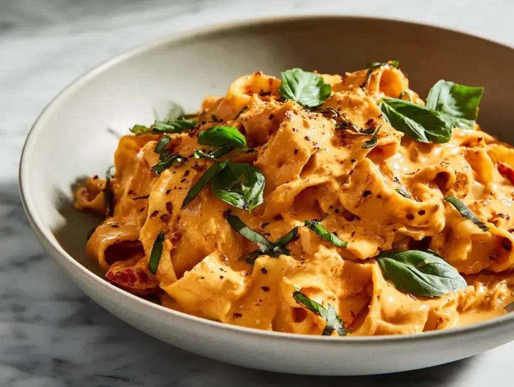 creamy tomato pasta - featured image