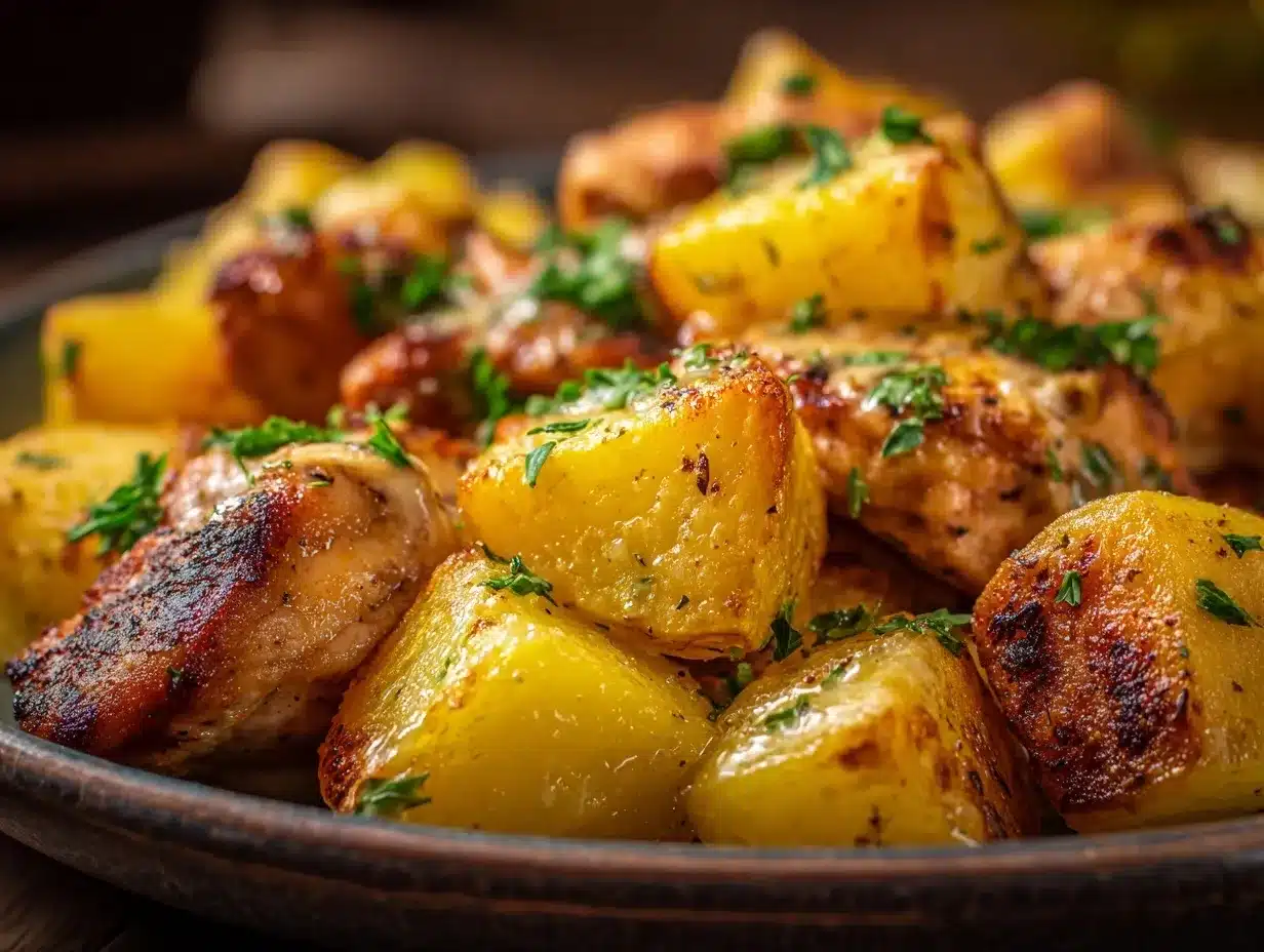 Garlic Parmesan Crockpot Chicken preparation steps