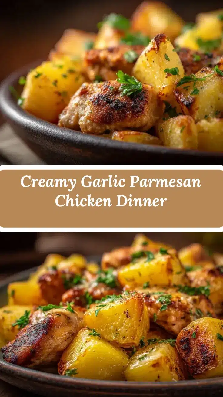 Garlic Parmesan Crockpot Chicken recipe