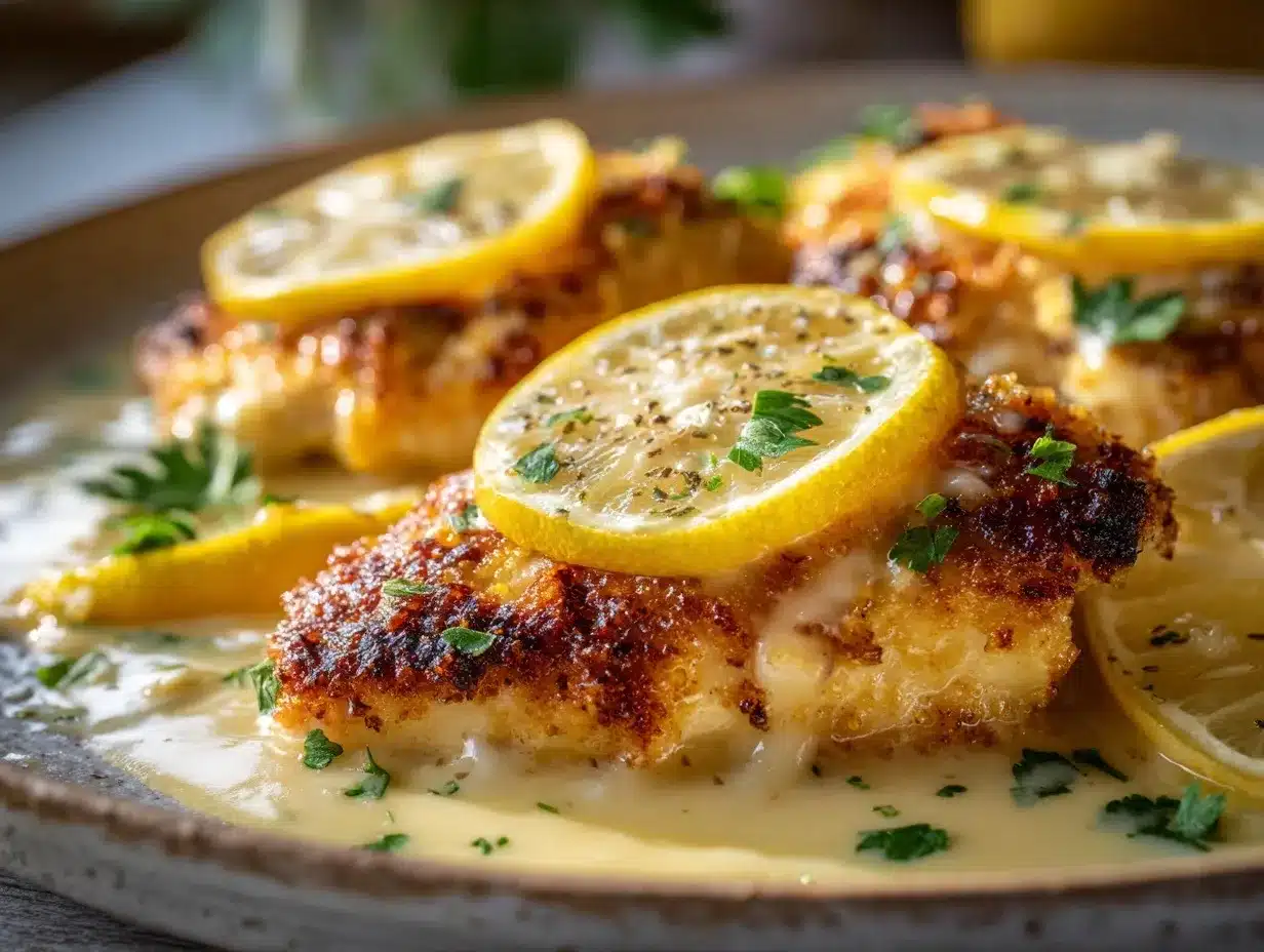 Lemon Chicken Romano preparation steps