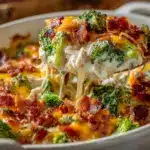low carb chicken casserole - featured image