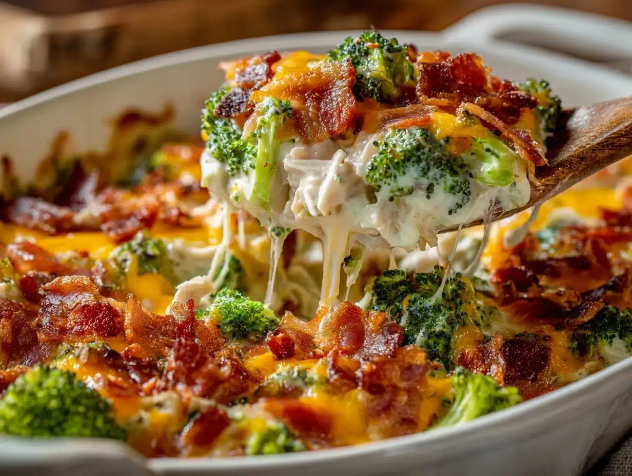 low carb chicken casserole - featured image