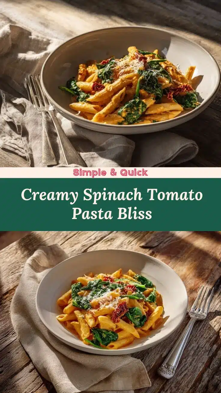 spinach tomato pasta recipe