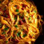 sun-dried tomato vegan pasta - featured image