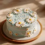 Blue Daisy Birthday Cake - featured image