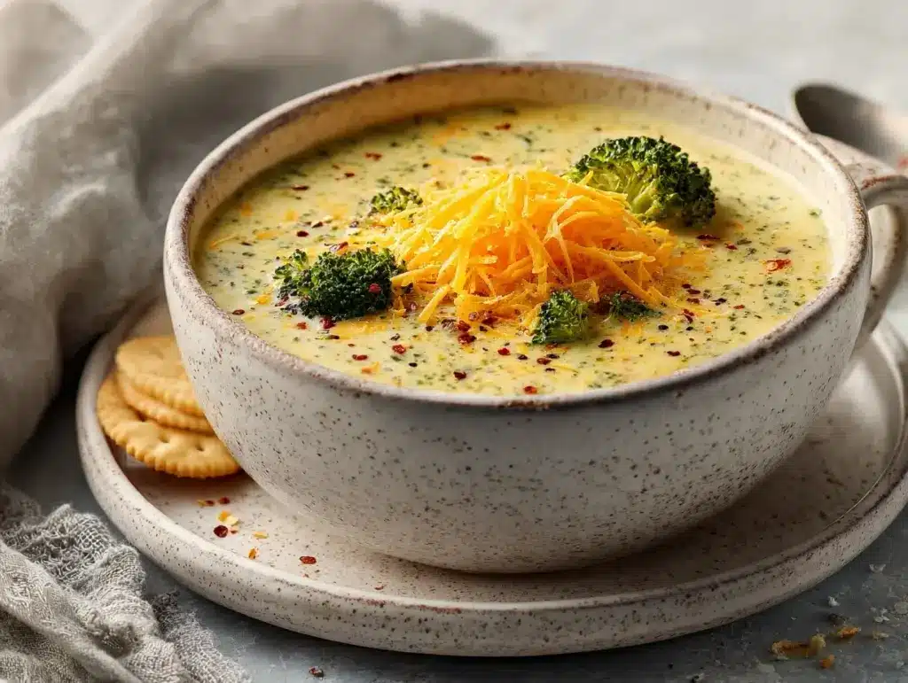 broccoli cheese soup - featured image