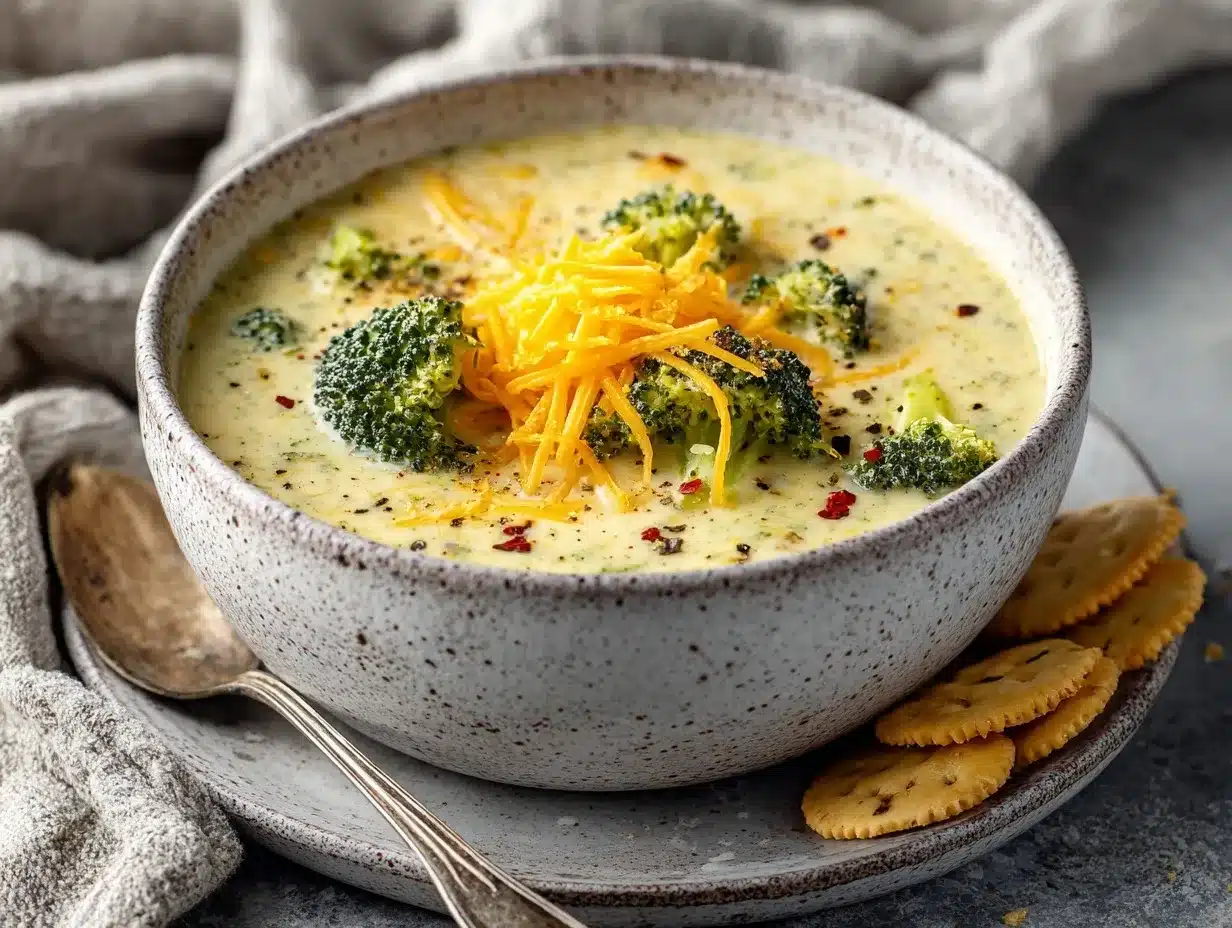 broccoli cheese soup preparation steps