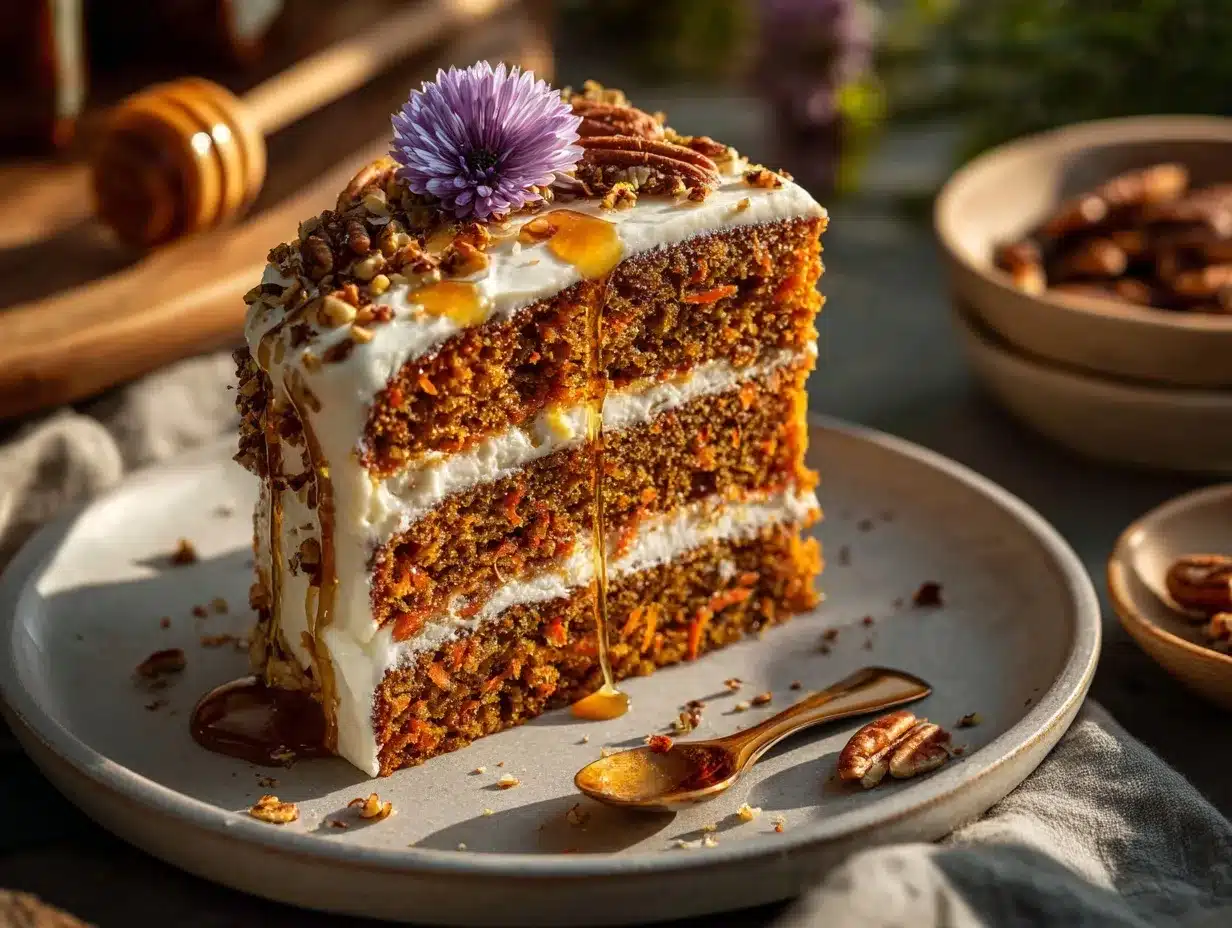 brown butter maple carrot cake preparation steps