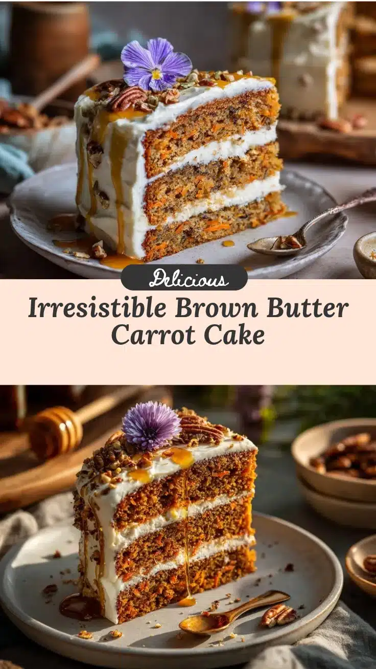 brown butter maple carrot cake recipe