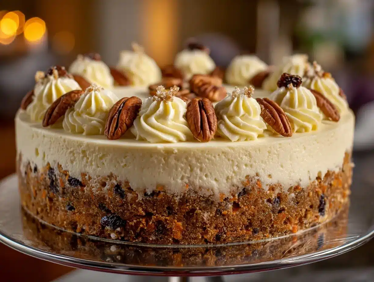 Carrot Cake Cheesecake preparation steps