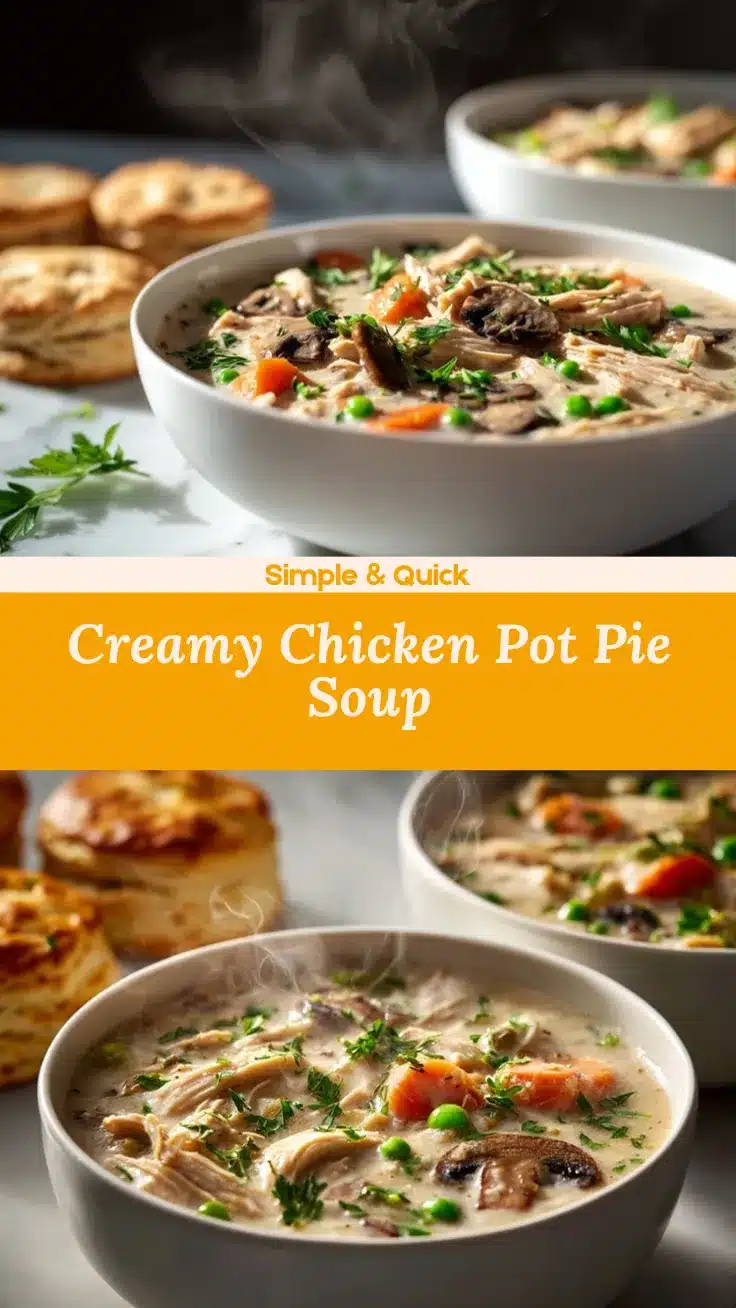chicken pot pie soup recipe