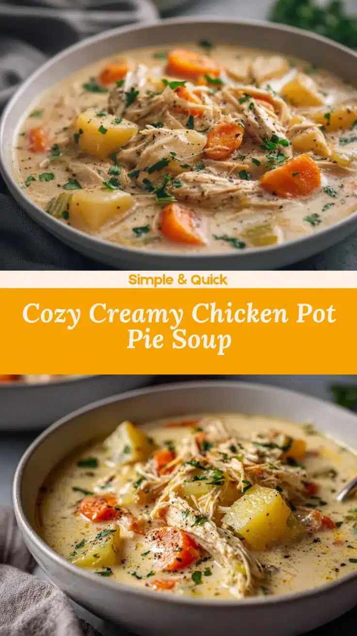 chicken pot pie soup recipe