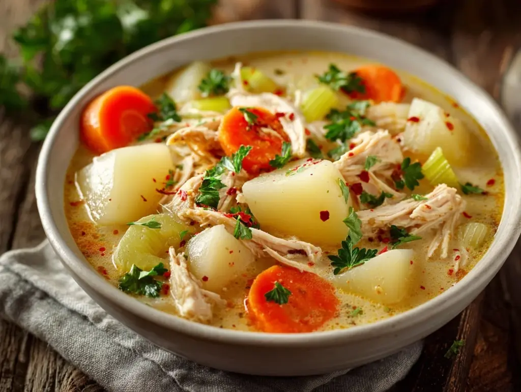 chicken potato soup - featured image