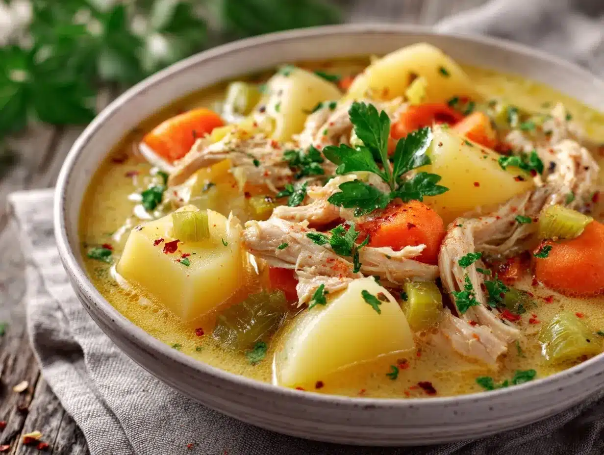 chicken potato soup preparation steps