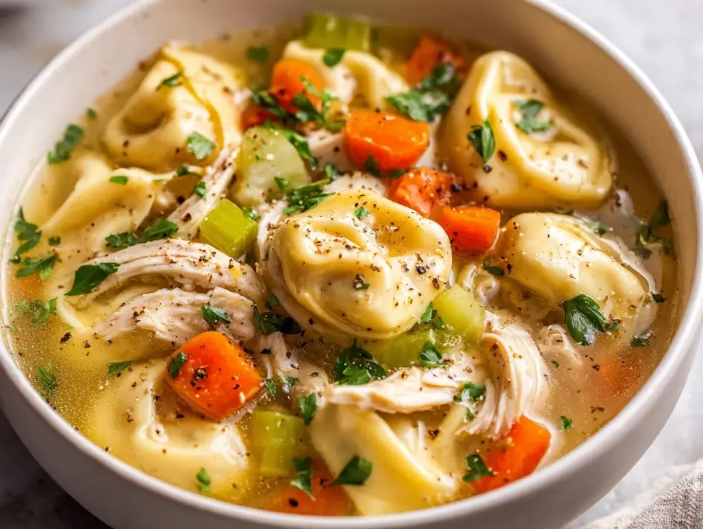 chicken tortellini soup - featured image