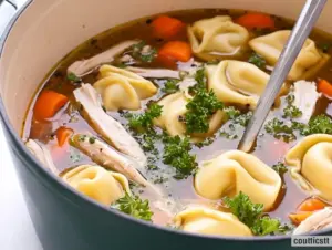 chicken tortellini soup - featured image
