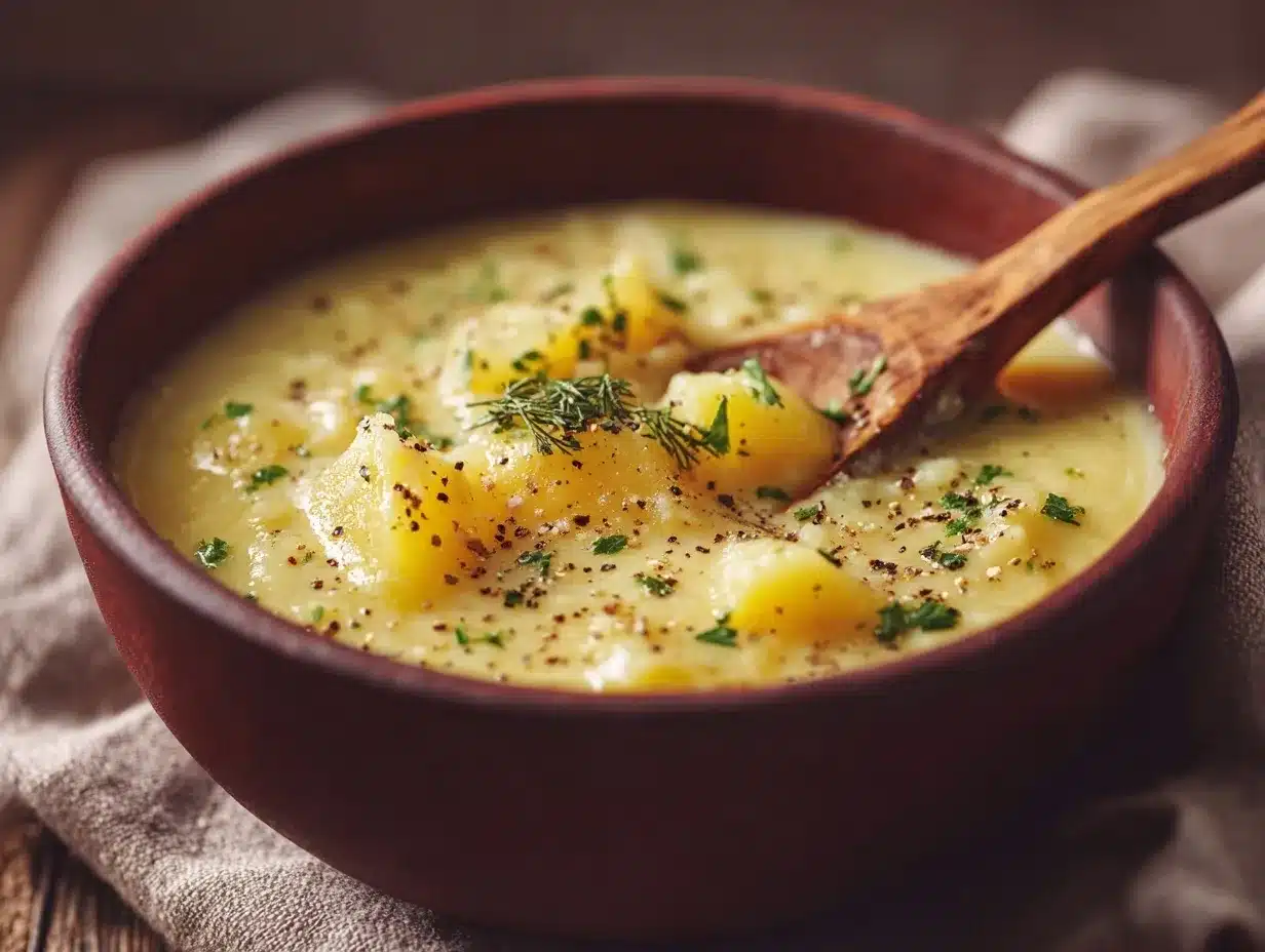 creamy potato leek soup preparation steps