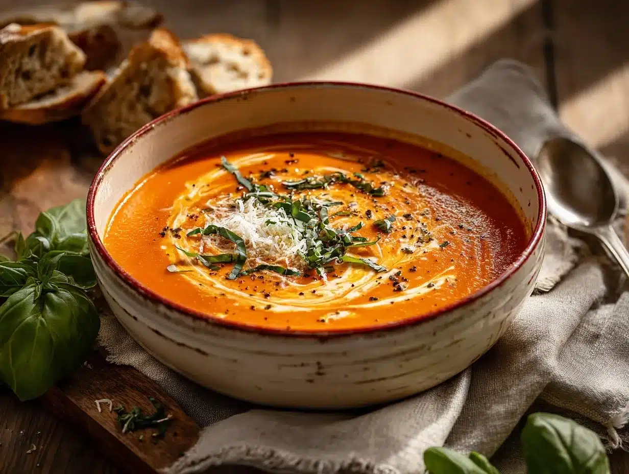 creamy tomato soup preparation steps