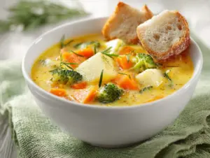 creamy vegetable soup - featured image