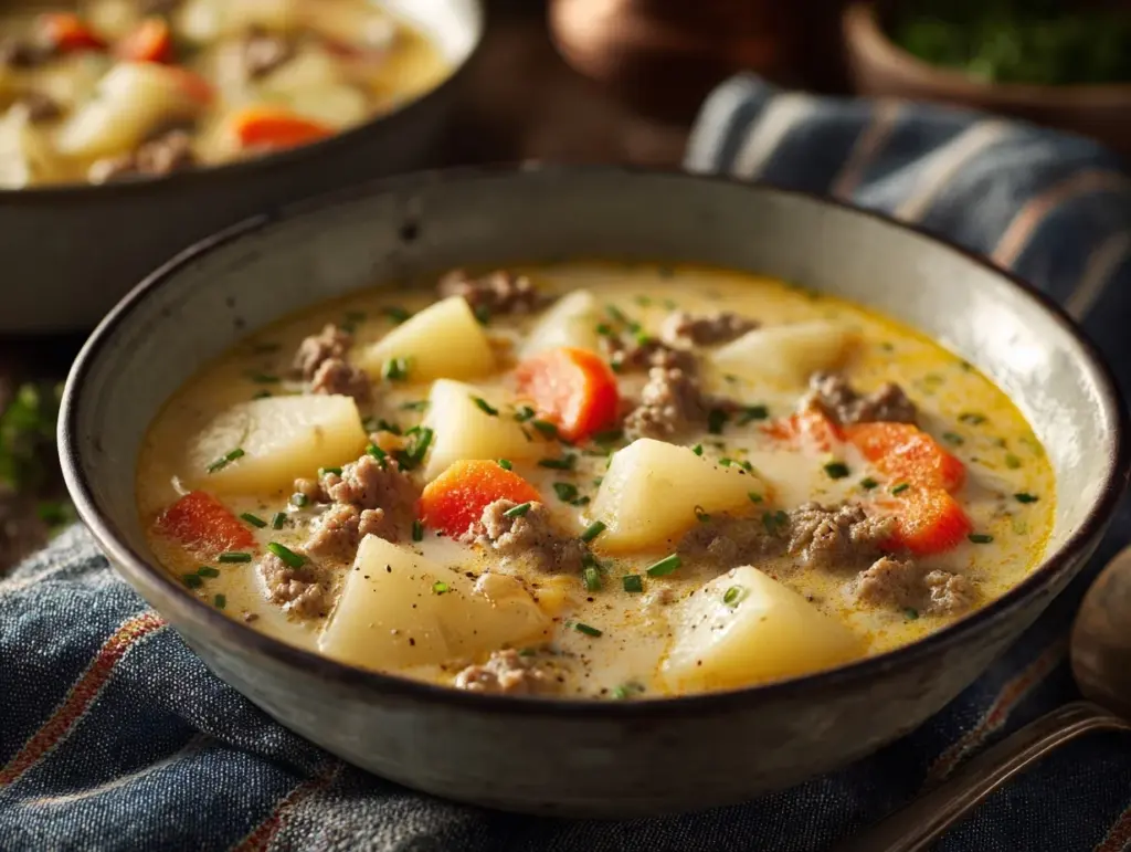 crockpot creamy potato soup - featured image