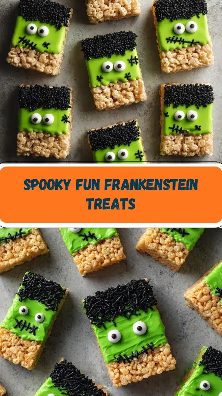 Frankenstein Rice Krispie Treats recipe