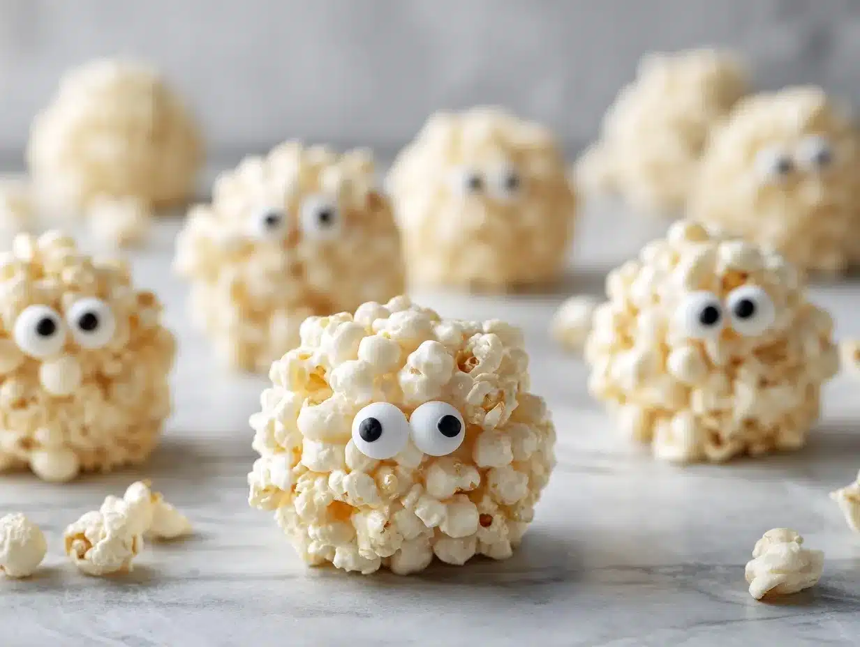 ghost popcorn balls preparation steps