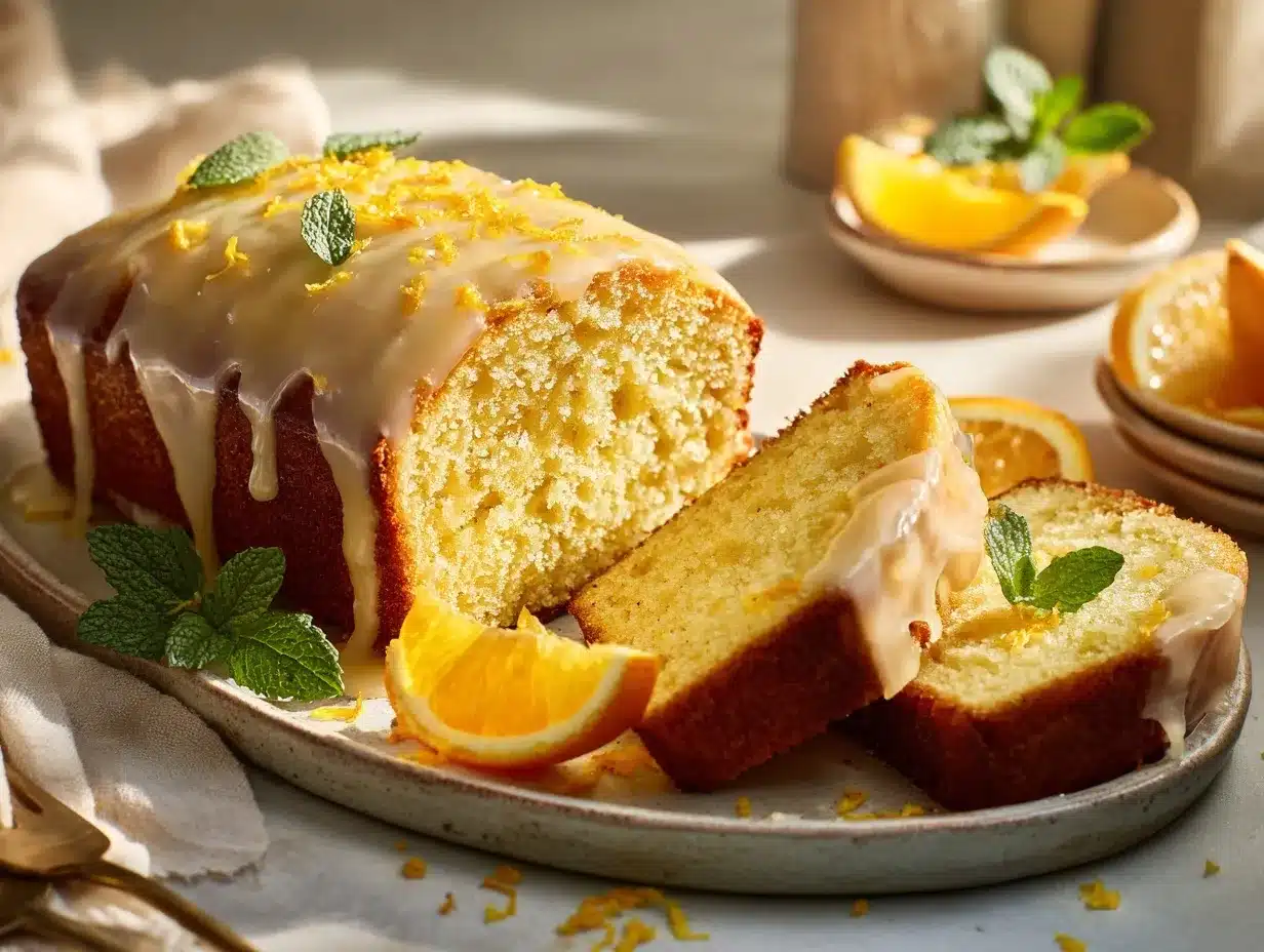 glazed orange creamsicle cake preparation steps