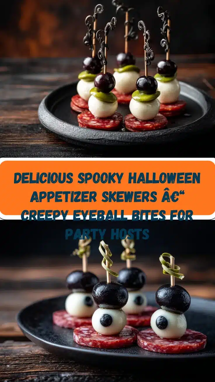 Halloween Appetizer Skewers recipe