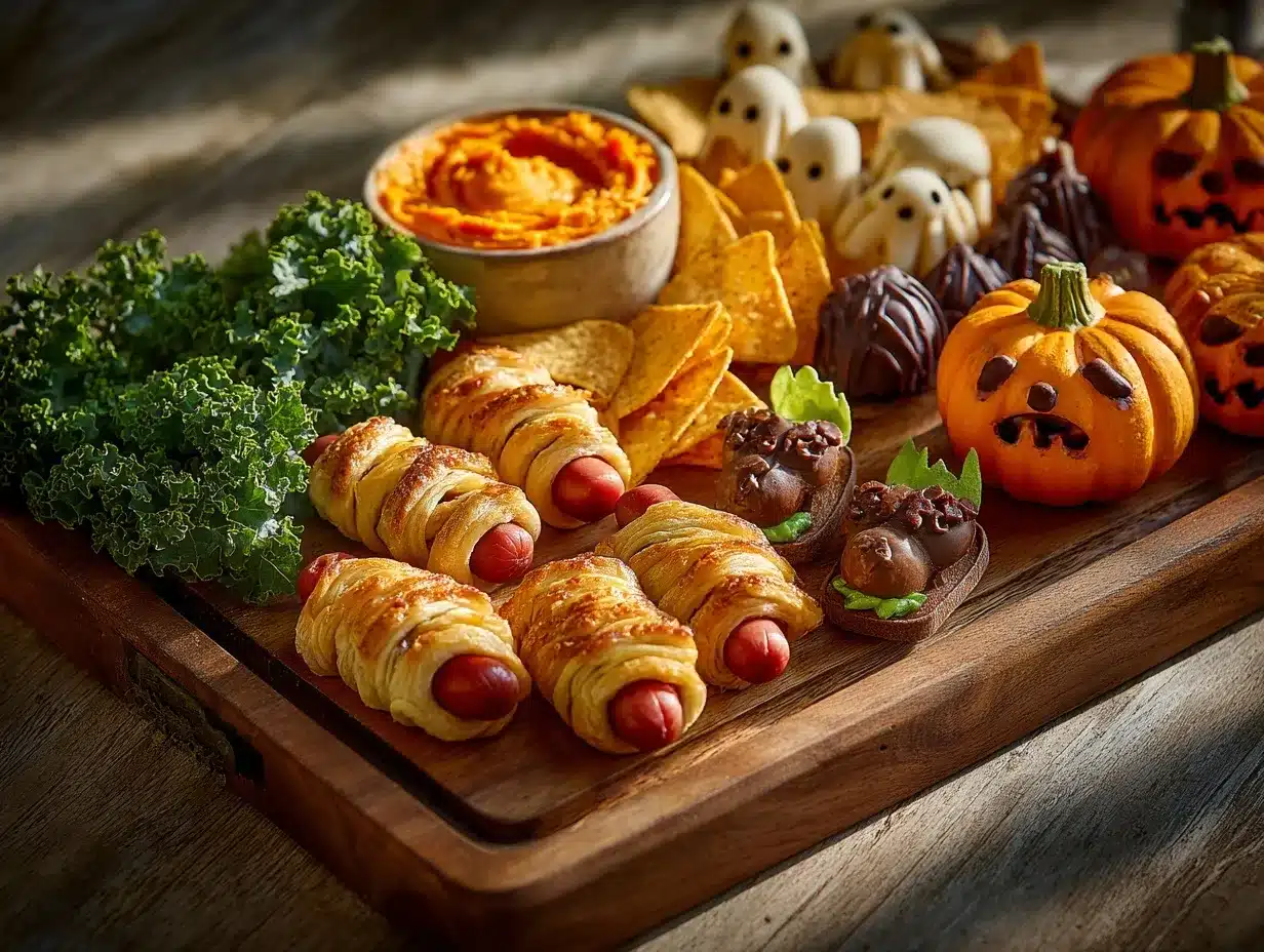 Halloween party foods preparation steps
