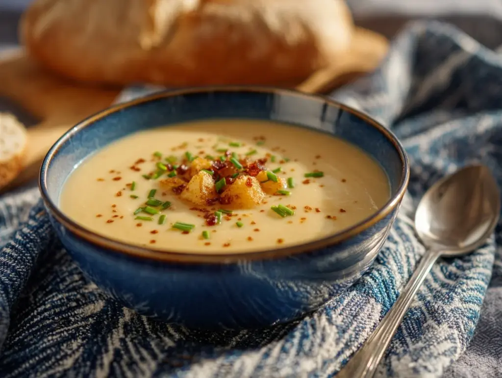 healthy Irish potato soup - featured image