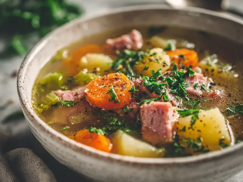 hearty ham soup - featured image