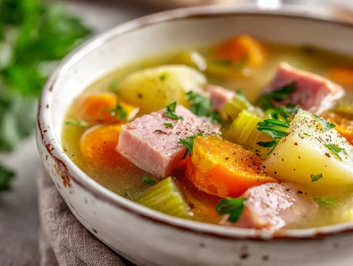 hearty ham soup preparation steps