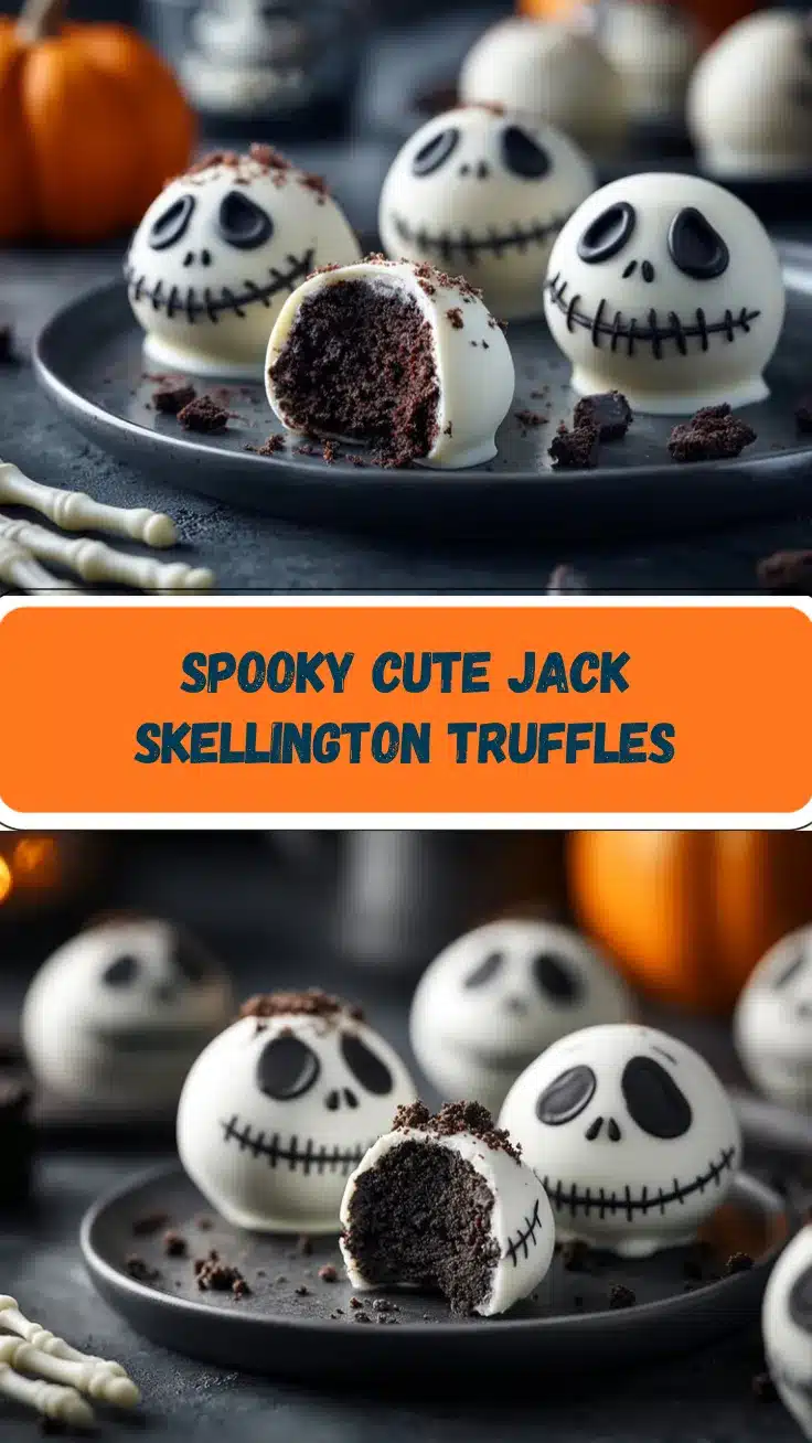 Jack Skellington Oreo Truffles recipe