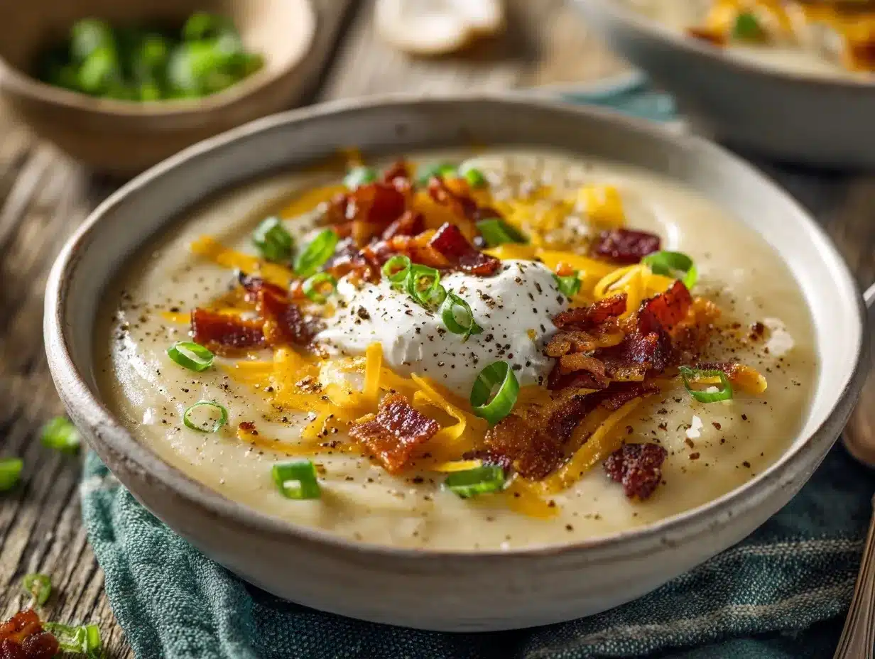 loaded potato soup preparation steps