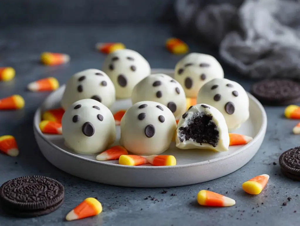 No-Bake Oreo Ghost Truffles - featured image