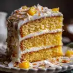 Pineapple Coconut Cream Cake - featured image
