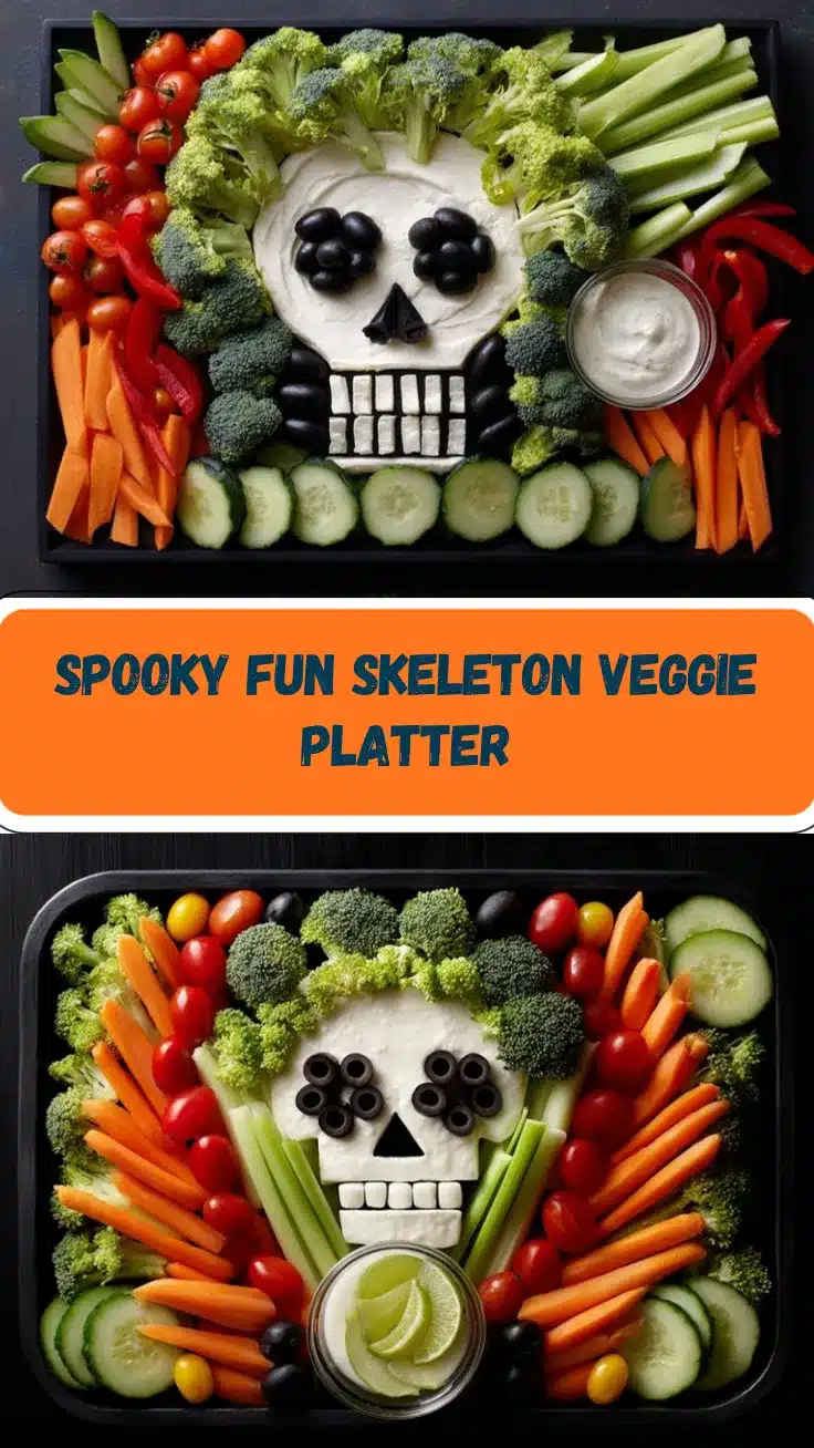 skeleton veggie platter recipe