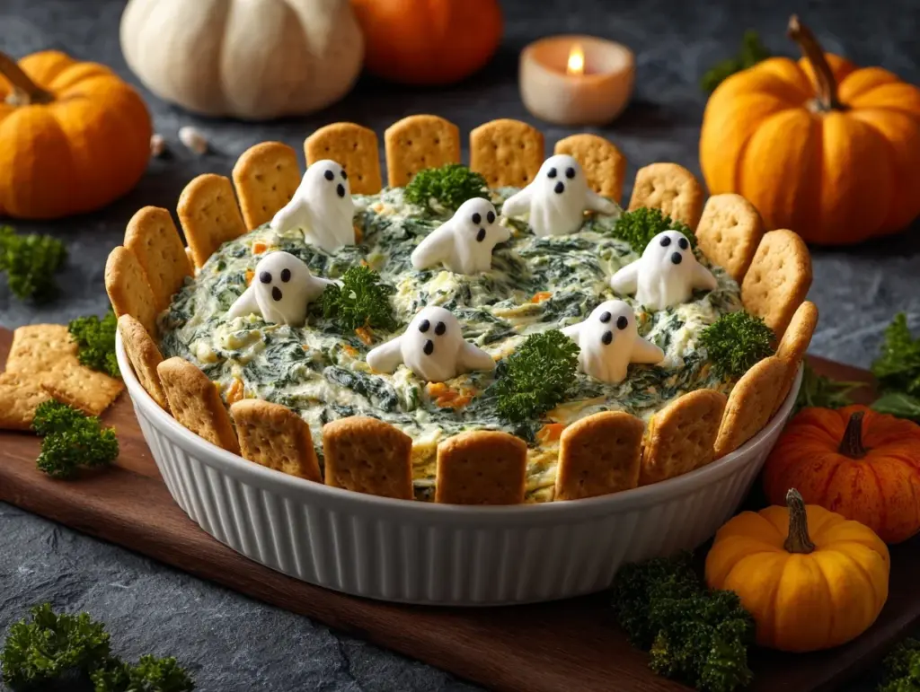 spinach dip graveyard scene - featured image