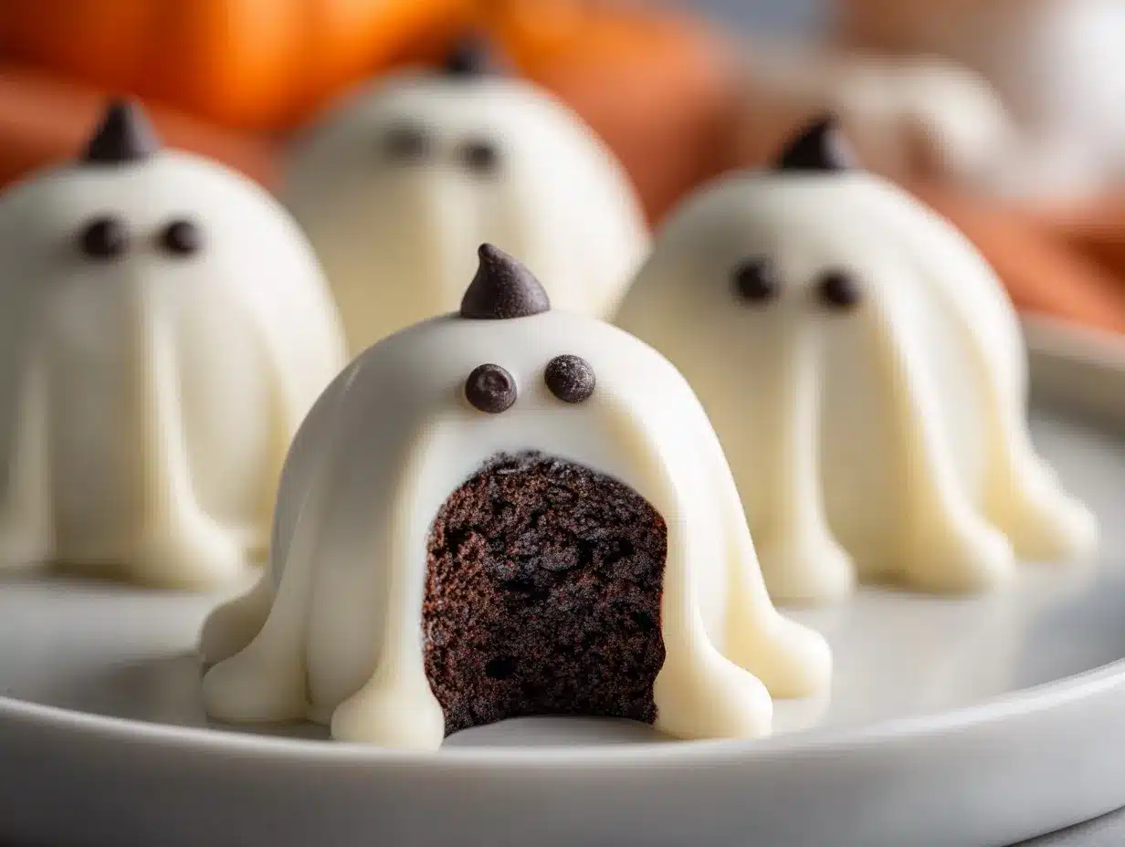 Spooky Ghost OREO Truffles preparation steps