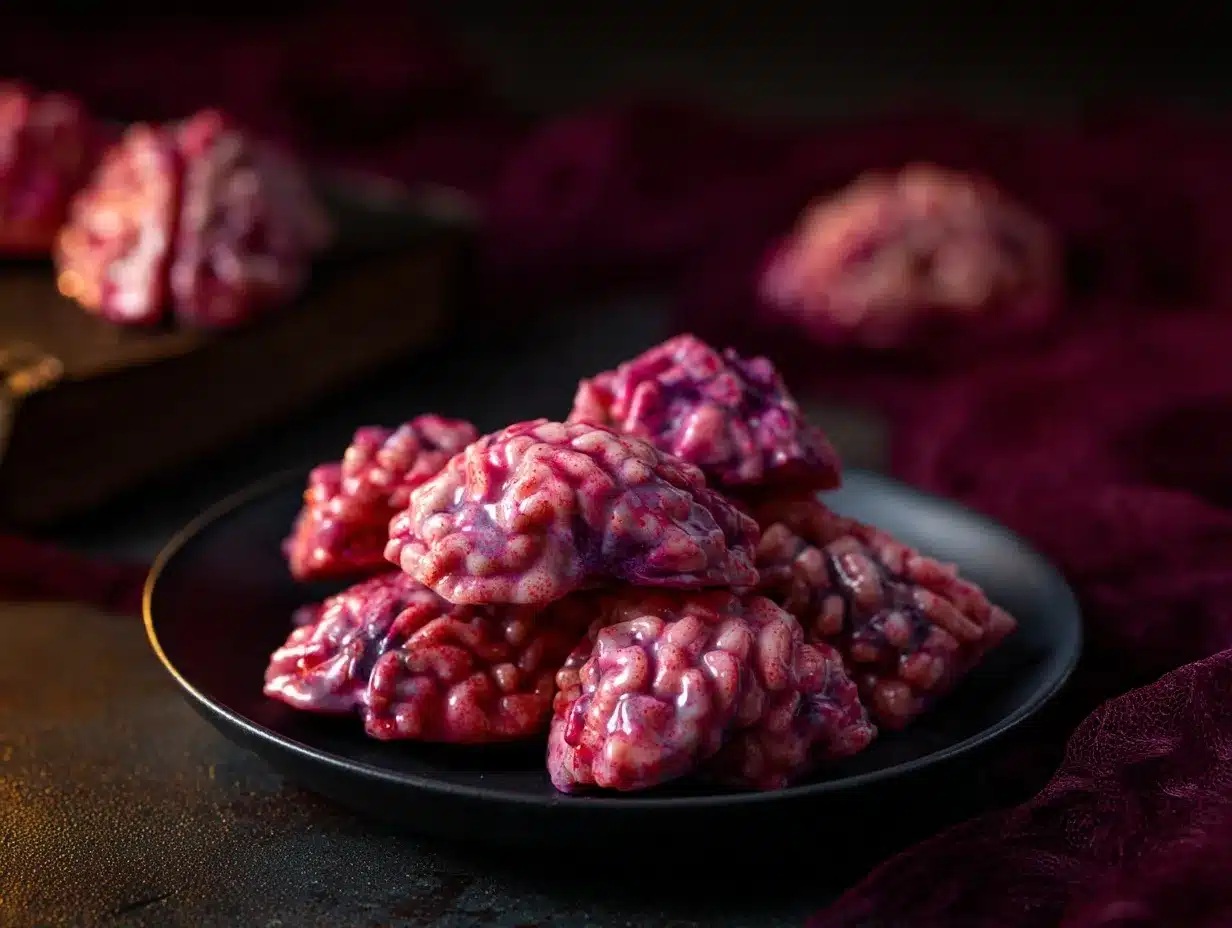 spooky rice krispies brains preparation steps